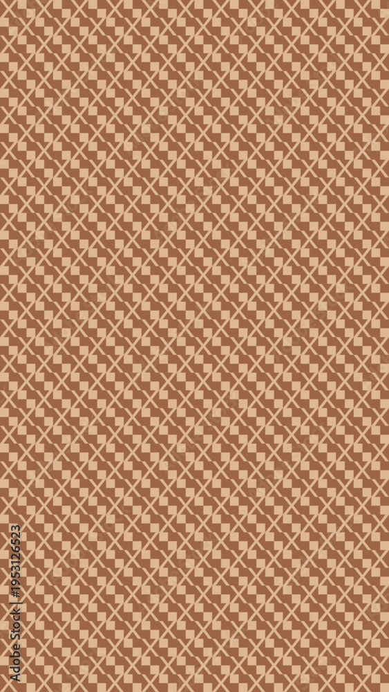 Fototapeta premium Tartan Plaid Pattern in Brown and Beige vector background
