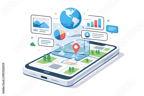 No reality device vector background style modern labels gradients ar icon