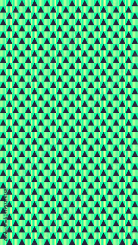 Geometric Triangle Pattern in Green and Black vector background