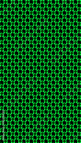 Green and Black Houndstooth Pattern Background vector background