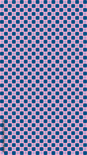 Blue and Pink Checkered Pattern vector background