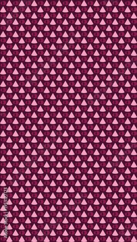 Pink and Burgundy Triangle Pattern Background vector background