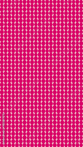 Pink Background with White Floral Pattern vector background