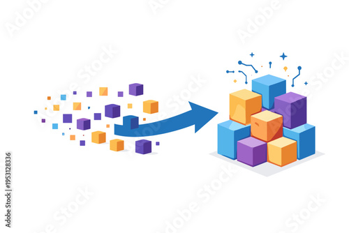 Letters style vector clean arrow generation simple white digital icon no image