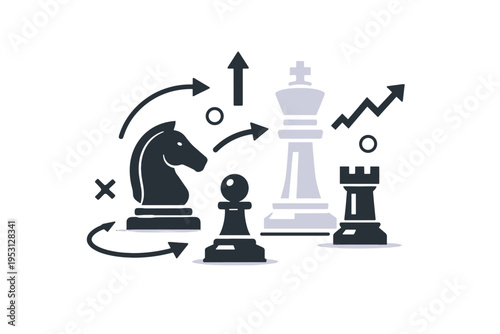 Simple generation image style isolated illustration text icon no gradients numbers vector