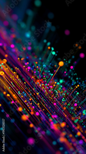 Electric Neon LMM Processing Cores Morphing and Pulsating on Dark Background — Cyber Aesthetic with Glowing Fiber Optic Networks in Lime Green and Cyan
