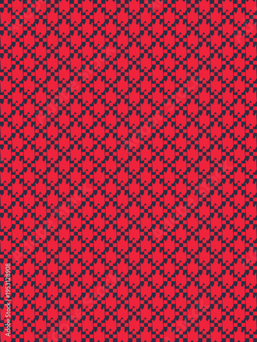 Red and Navy Blue Pixelated Pattern vector background