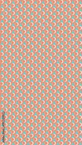 Abstract Seamless Circular Pattern in Pastel Colors vector background