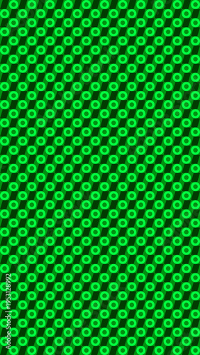Green Rings on Black Background Pattern vector background