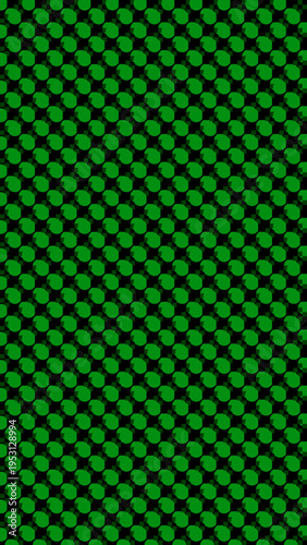 Abstract Green Dot Pattern on Black Background vector background