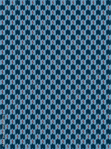 Repeating Houndstooth Style Geometric Pattern vector background