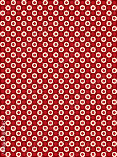 Red and White Polka Dot Pattern Background vector background