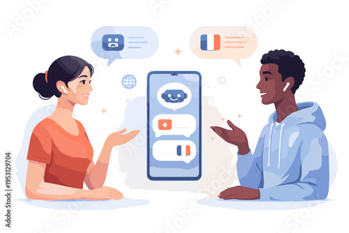 Sticker style vector time cartoon style vector illustration image ai simple real generation conversation icon