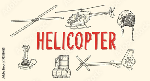 Helicopter Aircraft Rotorcraft Flight Vehicle.