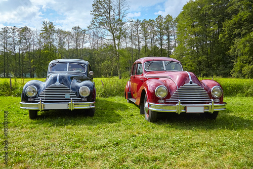 Beautiful German classic cars, rare post-war models from the German Democratic Republic whose brands no longer exist.