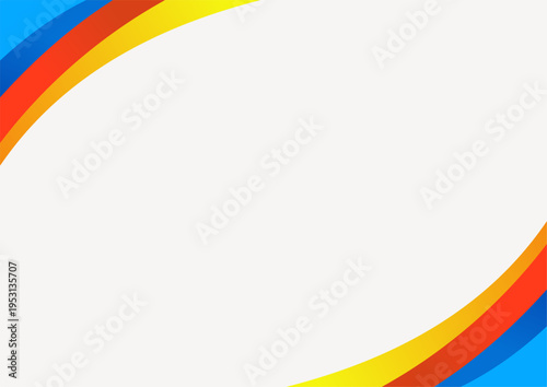Abstract colorful wave pattern on a white background creating a dynamic and modern design.