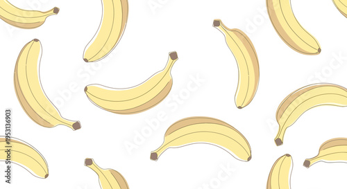 Yellow bananas fruit bunch tropical.