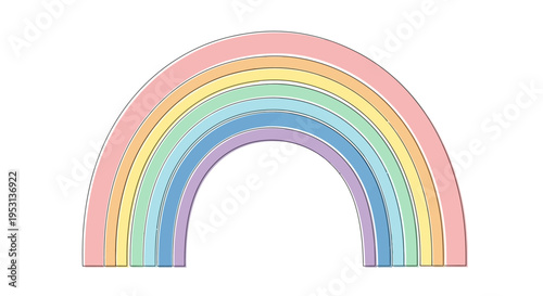 Colorful Rainbow Arc Shape Decoration.