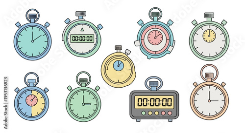 Collection of Various Stopwatch Timers.