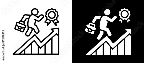 Financial Recovery whiteblack icon