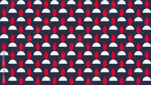 Abstract People Pattern on Navy Background