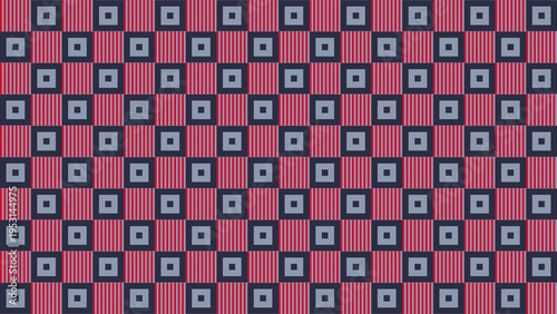 Checkered Pattern with Squares