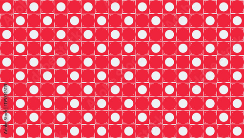 Red and White Polka Dot Pattern Background