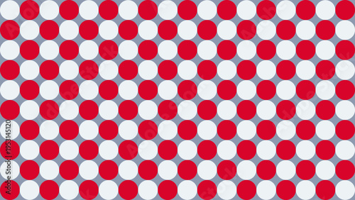 Red and White Polka Dot Seamless Pattern
