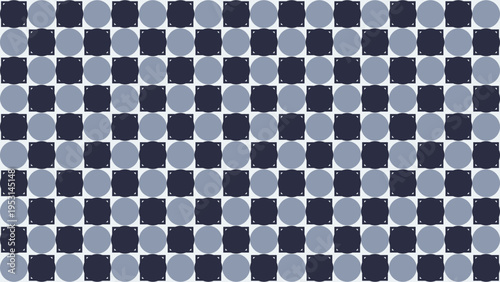 Abstract Geometric Pattern with Blue and Gray Shapes