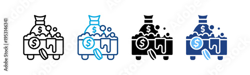 Money Laundering multiple icon