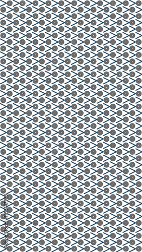 Modern Geometric Pattern with Circles and Lines vector background