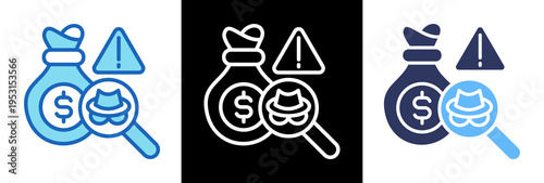 Financial Fraud triplestyle icon