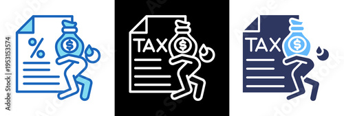 Tax Evasion triplestyle icon