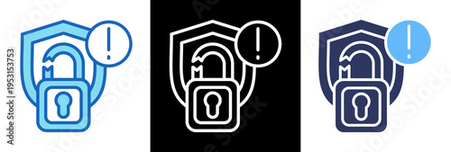 Security Breach triplestyle icon