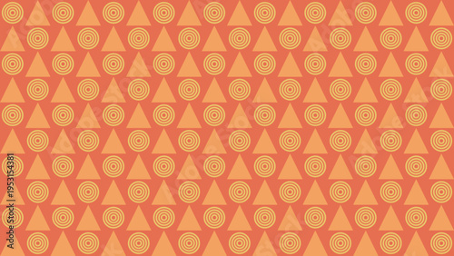 Geometric Shapes Pattern in Earthy Tones