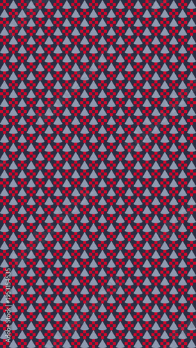 Geometric Pattern with Red and Gray Shapes vector background