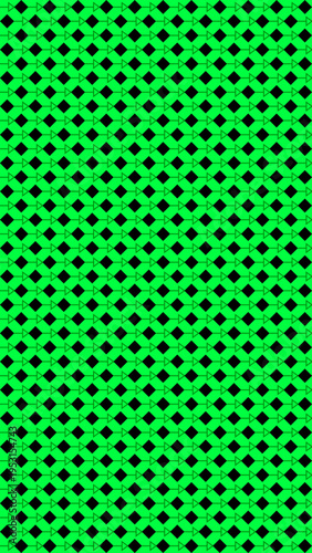 Vibrant Green and Black Rhombus Grid Pattern vector background
