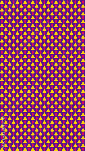 Abstract Geometric Pattern of Triangles on Purple Background vector background