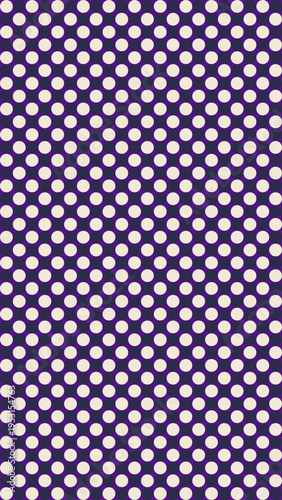 White Polka Dots on Purple Background Seamless Pattern vector background