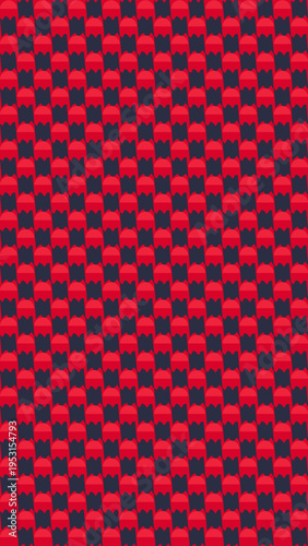 Red and Black Checkerboard Texture Pattern vector background