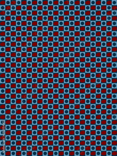 Abstract Blue and Red Checkered Pattern vector background
