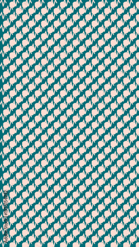 Teal and Beige Houndstooth Pattern Texture vector background
