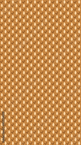 Warm Brown Textured Waffle Pattern Background vector background