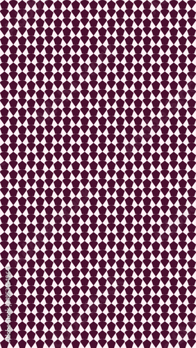 Burgundy and White Geometric Floral Pattern vector background