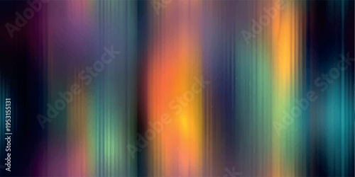 Colorful motion blur vertical lines with neon light glow for design, textiles, packaging, branding, and stationery