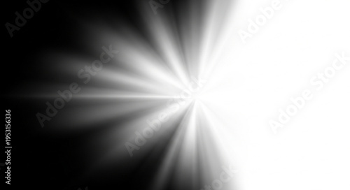 Light Ray Shining Brightly Out.