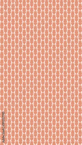 Seamless Pattern with Abstract Geometric Shapes in Muted Orange