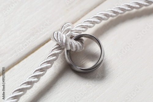 Golden wedding rings with r...