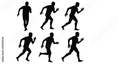 Sequence of a runner's dynamic motion phases during a sprint