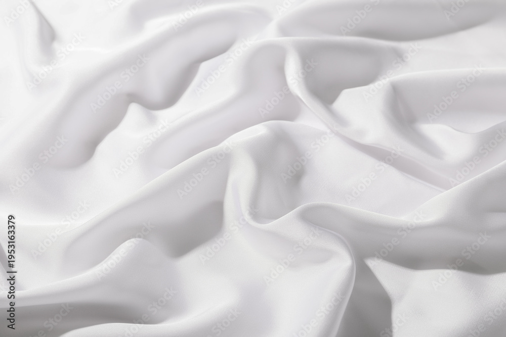 Obraz premium Texture of white fabric as background